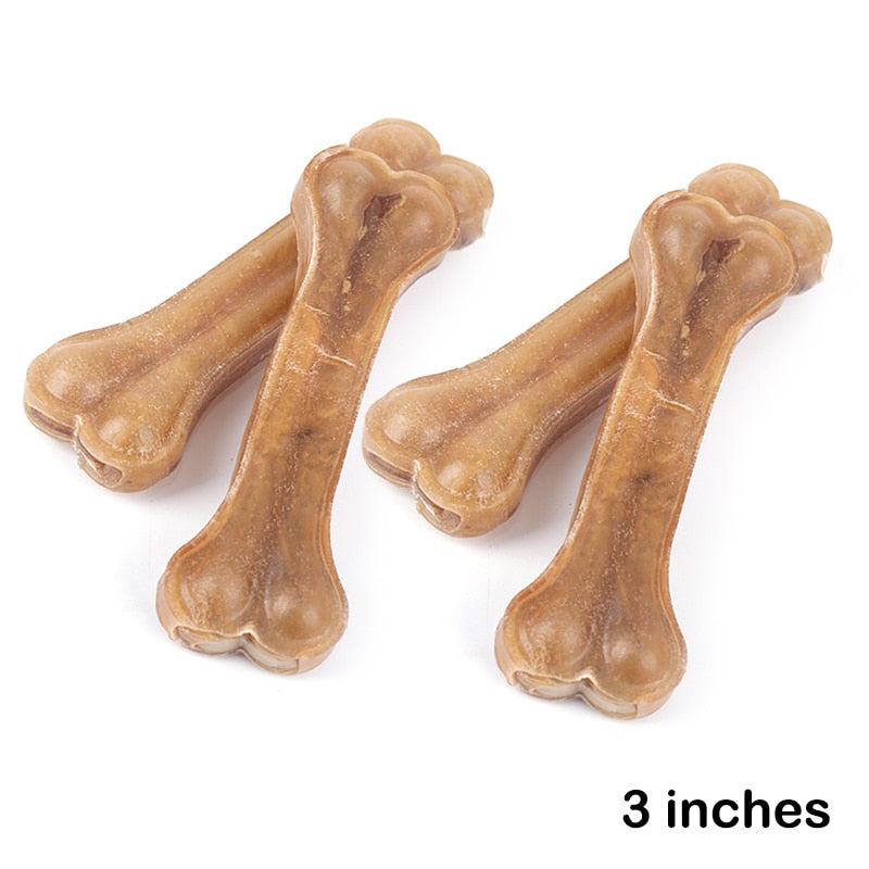 Durable Real Cowhide Bone Treat For Dogs