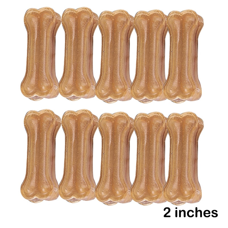 Durable Real Cowhide Bone Treat For Dogs