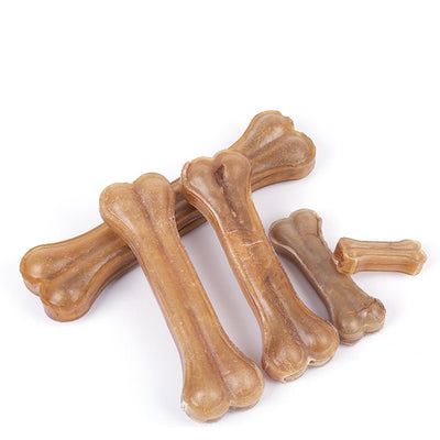 Durable Real Cowhide Bone Treat For Dogs