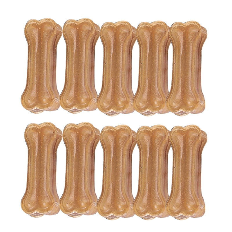 Durable Real Cowhide Bone Treat For Dogs