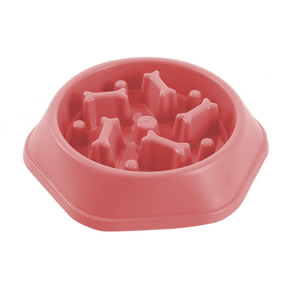 Dog Food Bowl  Slow Down Eating Feeder