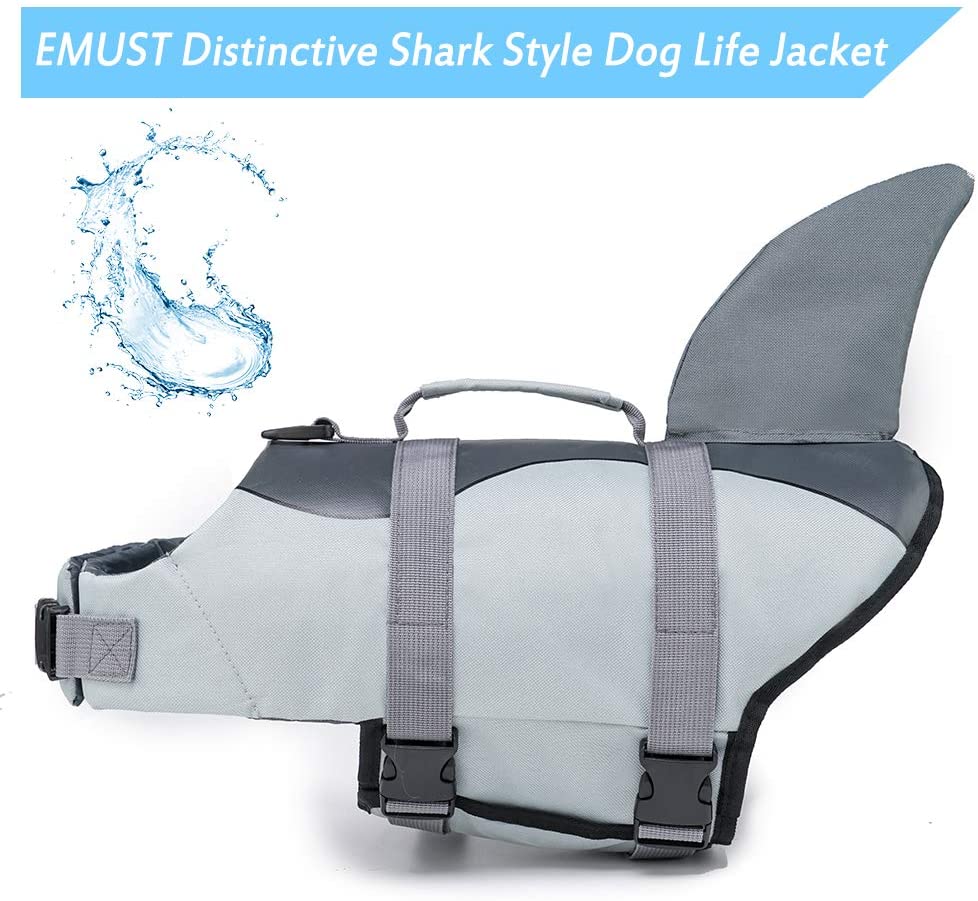 Dog Life Jacket Ripstop Dog Lifesaver Shark Vests