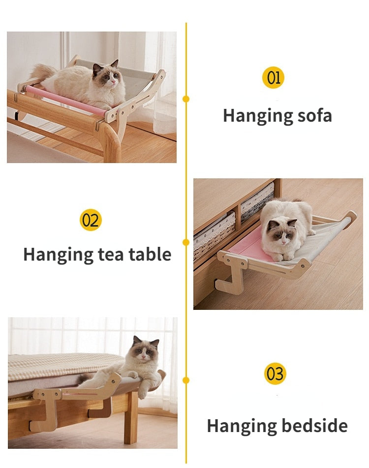 Hanging Wooden Cat Bed