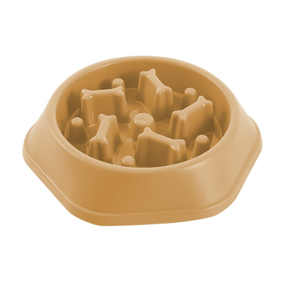 Dog Food Bowl  Slow Down Eating Feeder