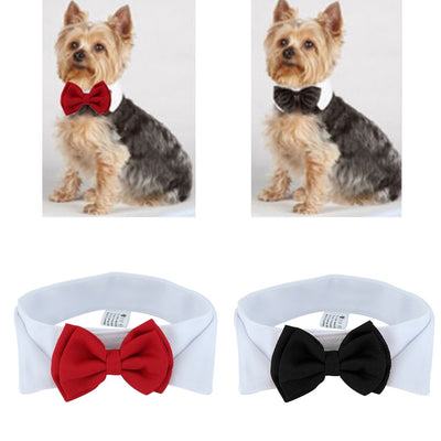 1PC Pet Puppy Dogs Adjustable Bow Tie Collar