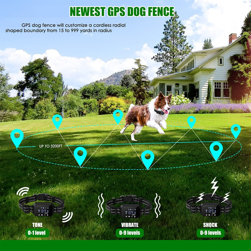 GPS Wireless Dog Fence Outdoor