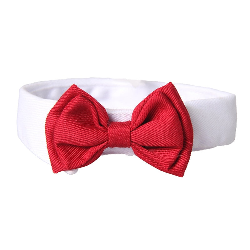 1PC Pet Puppy Dogs Adjustable Bow Tie Collar