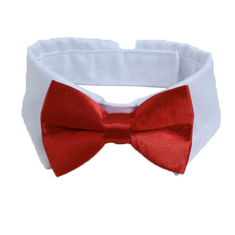 1PC Pet Puppy Dogs Adjustable Bow Tie Collar