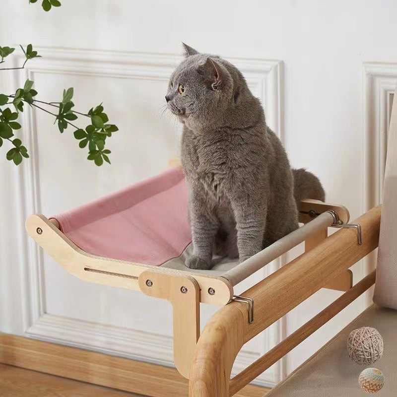 Hanging Wooden Cat Bed