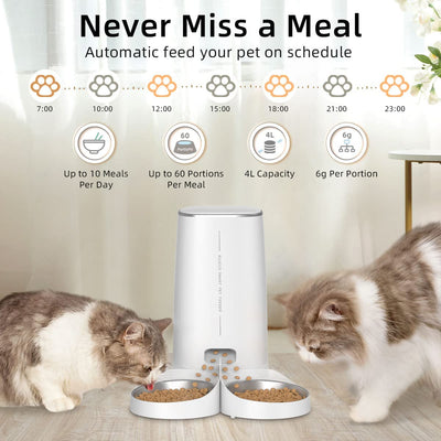 ROJECO Smart Automatic Cat Feeder