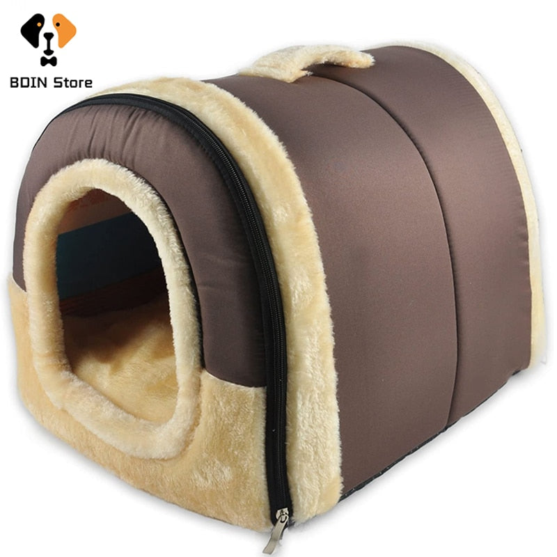 Indoor Dog House Soft Cozy Dog Cave