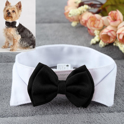 1PC Pet Puppy Dogs Adjustable Bow Tie Collar